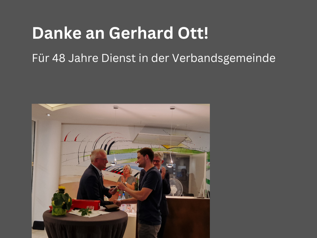 Read more about the article Vielen Dank Gerhard Ott